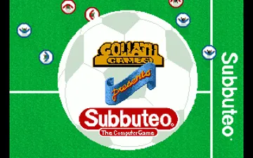 Subbuteo - The Computer Game screen shot title